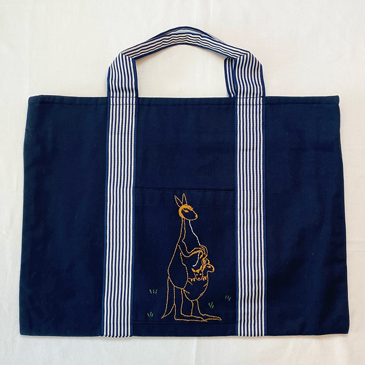 レッスンバッグ（ストライプテープ）