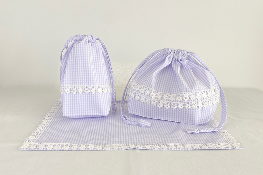 入園入学セット（ランチ用）テディベア刺繍